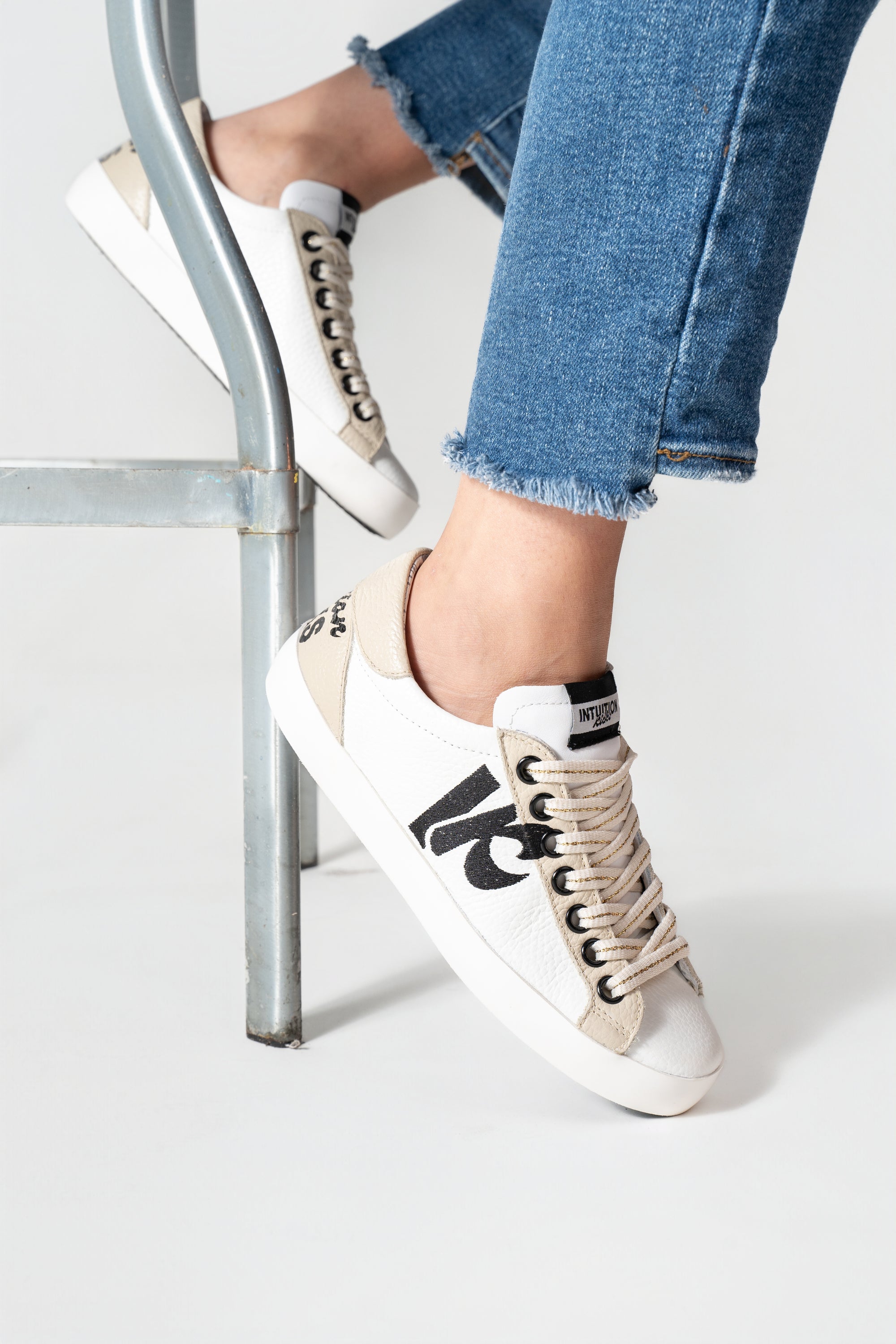 Amore White Low Top Sneakers